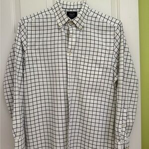 Charles Tyrwhitt Black and White Grid Shirt